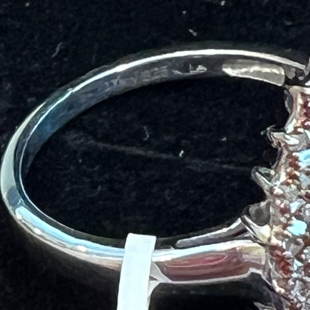 Champagne Diamond Sterling Silver Ring - Picture 6 of 11